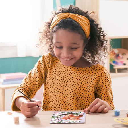 CreArt Kids - Ardilla en primavera (18 x 24 cm), kit para pintar por números, a partir de 9 aos, 25837, Ravensburger