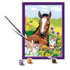 CreArt Kids 18x24cm Cavallo e Gattini, Kit Dipingi con i Numeri, Numero d'Arte, Età 7+, 25840, Ravensburger