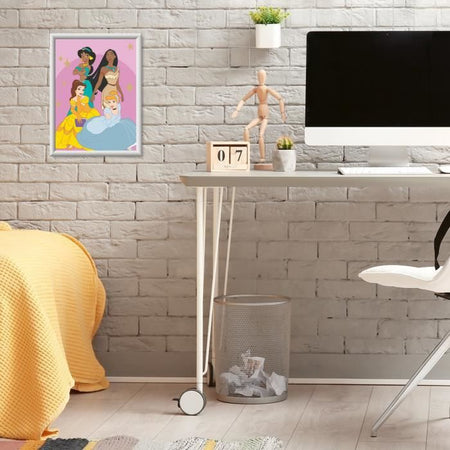 CreArt Kids 18x24 cm Principesse Disney, Kit da dipingere con i numeri, dai 7 anni in su, 25843, Ravensburger