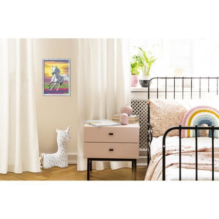 CreArt Kids 18x24 cm Cavallo nel prato, Kit da dipingere con i numeri, Numero d'arte, Dai 7 anni in su, 25845, Ravensburger