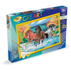 CreArt Kids 31x21cm Mandria di cavalli, Kit di pittura con i numeri, Numero d'arte, Età 9+, 25846, Ravensburger
