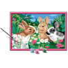 CreArt Kids 31x21cm Conigli nel prato, Kit di pittura con i numeri, età 9+, 25847, Ravensburger
