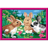 CreArt Kids 31x21cm Conigli nel prato, Kit di pittura con i numeri, età 9+, 25847, Ravensburger