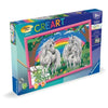 CreArt Kids 31x21cm Unicorn Land, Kit di pittura con i numeri, Numero d'arte, Età 9+, 25849, Ravensburger