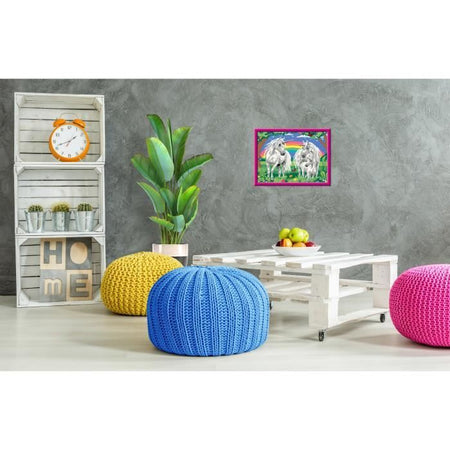 CreArt Kids 31x21cm Unicorn Land, Kit di pittura con i numeri, Numero d'arte, Età 9+, 25849, Ravensburger