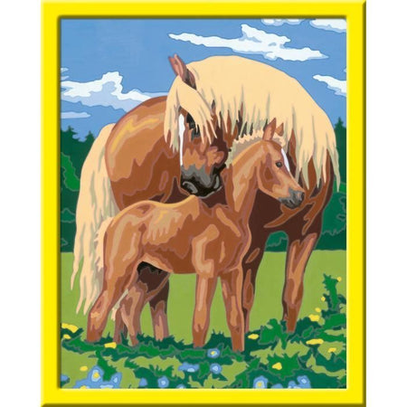 CreArt Kids - Caballos orgullosos (31 x 21 cm), kit de pintura por números, 7 aos en adelante, 25850, Ravensburger