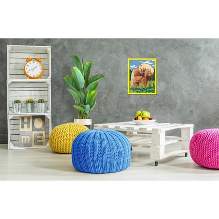 CreArt Kids 31x21cm Proud Horses, Kit di pittura con i numeri, Numero d'arte, Età 7+, 25850, Ravensburger