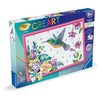 CreArt Kids - Colibrí y flores exóticas (31 x 21 cm), kit de pintura por números, Art Number, a partir de 7 aos, 25851, Ravensburger