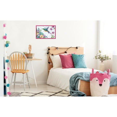 CreArt Kids - Colibrí y flores exóticas (31 x 21 cm), kit de pintura por números, Art Number, a partir de 7 aos, 25851, Ravensburger