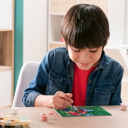 CreArt Kids 31x21cm Pappagalli, Kit di pittura con i numeri, dai 7 anni in su, 25854, Ravensburger