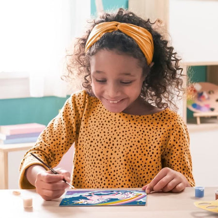 Kit de pintura por números CreArt Kids Unicornio neón de 18 x 24 cm, a partir de 7 aos, 25904, Ravensburger