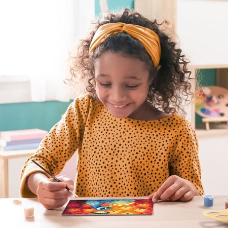 CreArt Kids 31x21cm Pavone, Kit di pittura con i numeri, dai 9 anni in su, 25907, Ravensburger