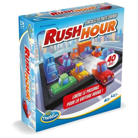 ThinkFun Rush Hou- Gioco di logica-Puzzle-Ingorgo stradale-40 sfide 4 livello-1 Giocatore o più di 8 anni-Ravensburger-Misto-6600