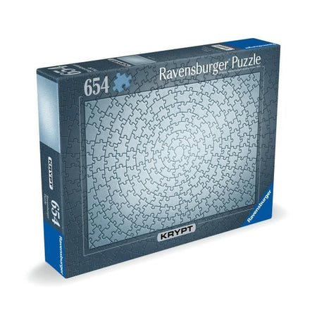 Puzzle Krypt Silver da 654 pezzi, Adulti e bambini dai 14 anni, Monochrome Challenge, 12000071, Ravensburger