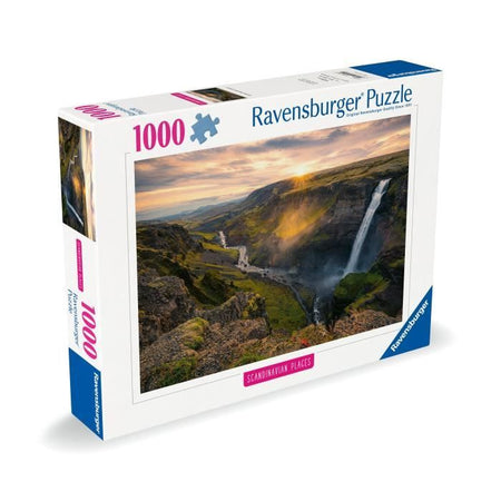 Ravensburger-Puzzle da 1000p-La Cascata Háifoss, Islanda (In evidenza)-Adulti e Bambini-Età 14-Puzzle di Qualità Premium-12000110