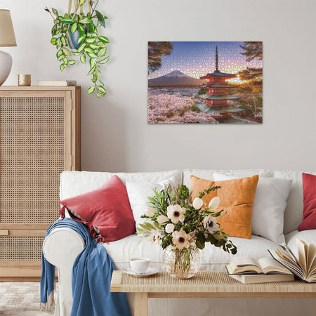 Puzzle da 1000 pezzi Fiori di ciliegio del Monte Fuji, Adulti e bambini, Età 14, Puzzle di alta qualità, 12000582, Ravensb