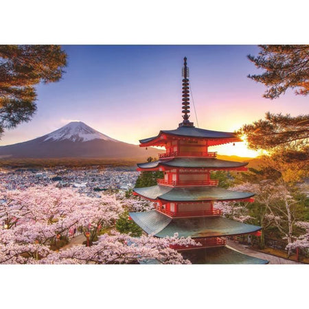 Puzzle da 1000 pezzi Fiori di ciliegio del Monte Fuji, Adulti e bambini, Età 14, Puzzle di alta qualità, 12000582, Ravensb