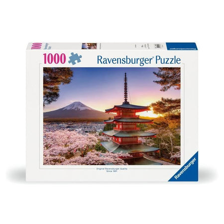 Puzzle da 1000 pezzi Fiori di ciliegio del Monte Fuji, Adulti e bambini, Età 14, Puzzle di alta qualità, 12000582, Ravensb