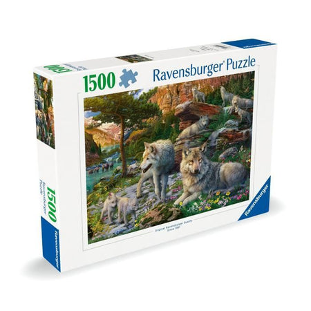 Puzzle da 1500 pezzi Lupi in primavera, Adulti e bambini dai 14 anni, Puzzle di alta qualità 80x60 cm, 12000719, Ravensburger