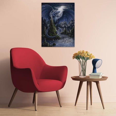 Ravensburger - Puzzle da 1500 pezzi - Il drago blu - Adulti e bambini dai 14 anni - Puzzle di alta qualità 80x60 cm -12000731