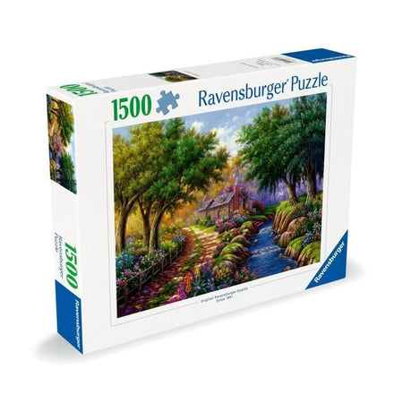 Ravensburger-Puzzle 1500p-Cottage by the river-Adulti e bambini dai 14 anni-Puzzle di qualità premium 80x60 cm-12000735