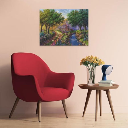 Ravensburger-Puzzle 1500p-Cottage by the river-Adulti e bambini dai 14 anni-Puzzle di qualità premium 80x60 cm-12000735