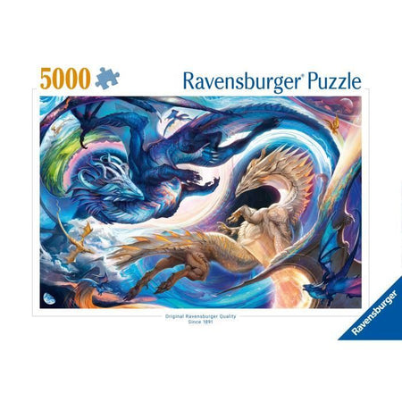 Puzzle da 5000 pezzi: Drago di giorno e di notte, dai 14 anni in su, Draghi, 12000813, Ravensburger