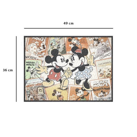 Nathan-Puzzle 500 pezzi-Topolino/Disney Memories-Adulti e bambini dai 12 anni-Puzzle di qualità Premium-12000969