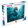 Puzzle da 1000 pezzi: Drago, sirena e tartarughe marine, dai 14 anni in su, Monster, 12001434, Ravensburger