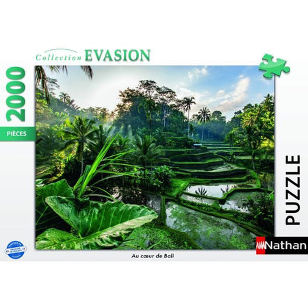 Puzzle da 2000 pezzi Nel cuore di Bali, Adulti e bambini dai 14 anni, Escape Collection, 12001518, Nathan