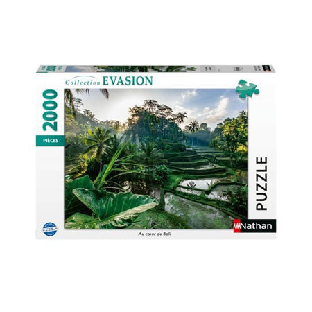 Puzzle da 2000 pezzi Nel cuore di Bali, Adulti e bambini dai 14 anni, Escape Collection, 12001518, Nathan