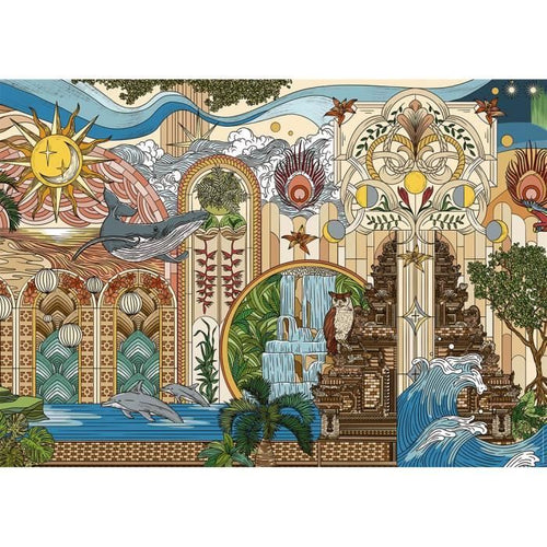 Puzzle da 1500 pezzi Il giardino dei sogni, da 14 anni, Puzzle di qualità Premium, Collezione Artist, 12001612, Nathan