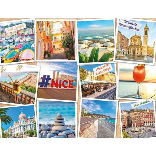 Puzzle da 2000 pezzi, Nizza, Costa Azzurra, Adulti e bambini dai 14 anni, Urban Collection, Francia, 12001613, Nathan