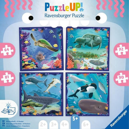 Puzzle per bambini, UP! Puzzle, Animali marini, Età 5+, 12004004, Ravensburger