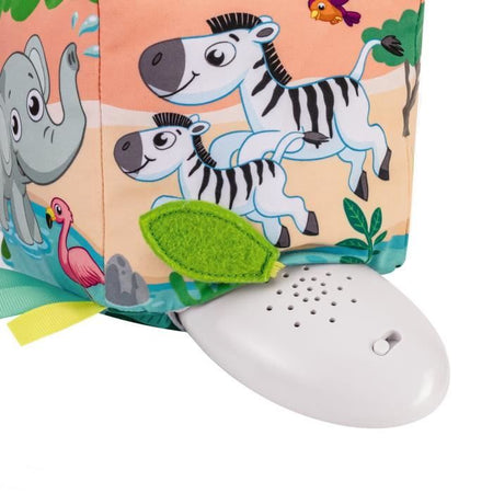 Ravensburger -PLAY + - Il mio cubo di attività sonore degli animali selvatici - A partire da 6 mesi - Versione francese - 34009