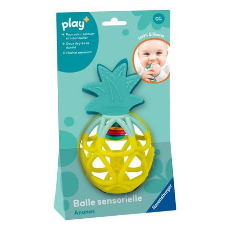 Ravensburger -PLAY + - Palla sensoriale all'ananas - 6 mesi - Versione francese - 34013
