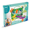 Ravensburger -PLAY + - Puzzle in legno sensoriale e magnetico Nella giungla - Da 1 anno - Versione francese - 34017