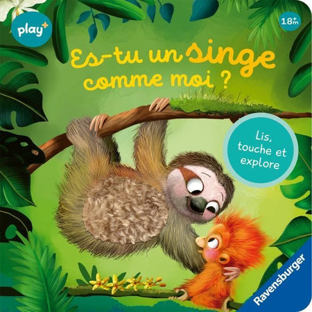 Ravensburger - Play + - Libro Leggi, tocca ed esplora: sei una scimmia come me? - 13099028