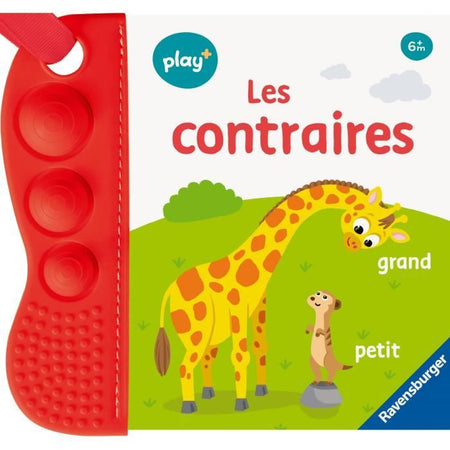Ravensburger - Play + - Flip & pop book - Opposites - 13099038 (Il mio primo libro per la dentizione)