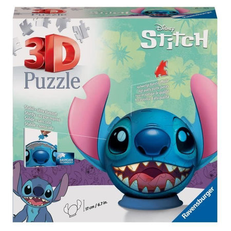 Sfera puzzle 3D Disney Stitch 72 pezzi, 6 anni, Ravensburger, 11574