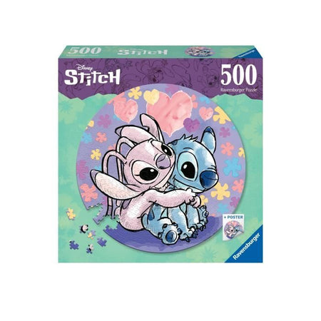 Puzzle rotondo 500 pezzi Stitch - 10 anni - Ravensburger - Disney - 17581