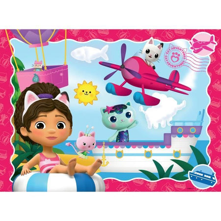 Ravensburger-GABBY'S DOLLHOUSE-Puzzle XXL da 100 pezzi - L'avventura dei gatti! / Casa delle bambole di Gabby-4005555010531-Dai 6 anni in su