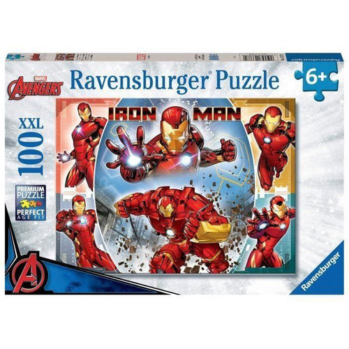 Ravensburger-MARVEL HEROS-puzzle XXL da 100 pezzi - Il potente Iron Man / Marvel Avengers-4005556133772-dai 6 anni in su