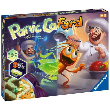Panico scarafaggi fosforescenti, divertente gioco di velocità, edizione 10 anniversario, bambini e genitori, dai 5 anni, 20973, Ravensburger