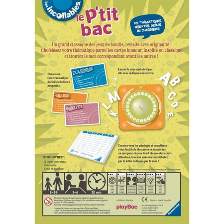 Le P'tit I Incollables vassoio
