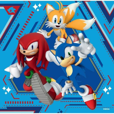 Ravensburger-Puzzle 3x49 pezzi - Le avventure di Sonic-4005555011330-Dai 5 anni in su