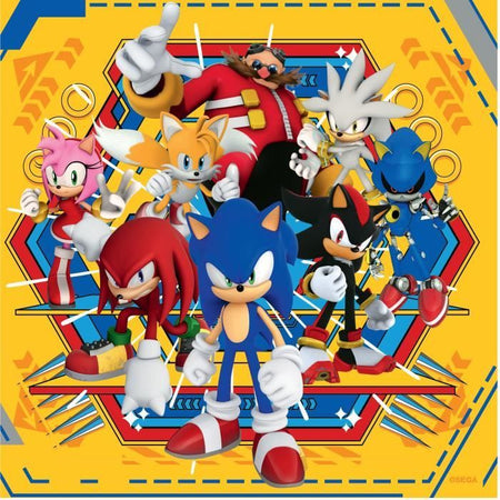 Ravensburger-Puzzle 3x49 pezzi - Le avventure di Sonic-4005555011330-Dai 5 anni in su