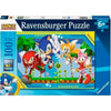 Ravensburger-Puzzle 100 pezzi XXl - Knuckles, Sonic, Tails e Amy / Sonic-4005555011347-dai 6 anni in su