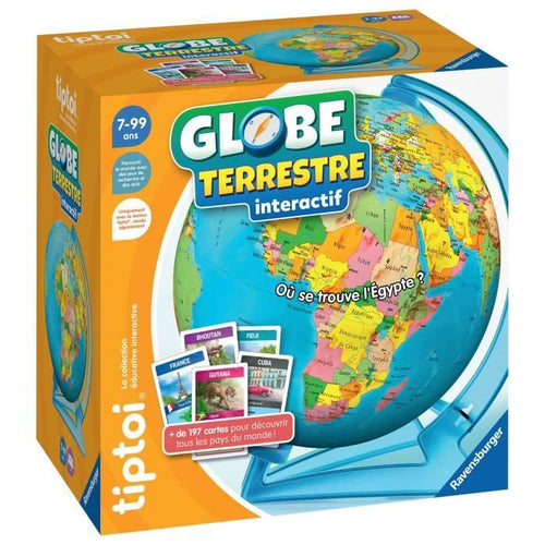 Ravensburger-tiptoi Mappamondo terrestre interattivo-4005556001910-dai 7 anni in su
