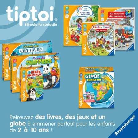 Ravensburger-tiptoi Mappamondo terrestre interattivo-4005556001910-dai 7 anni in su
